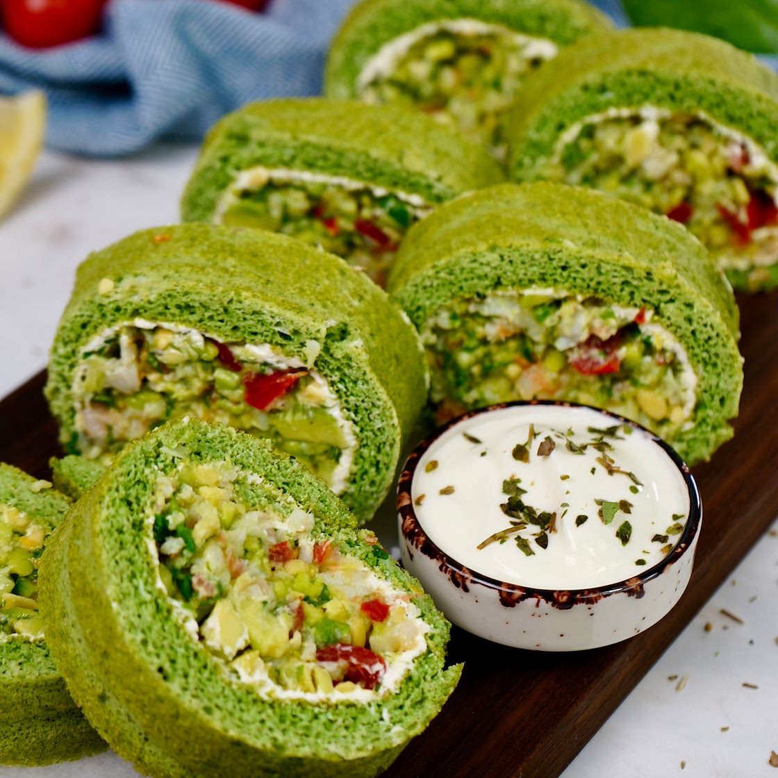 Spinach Chopped Salad Roll (Gluten-Free)