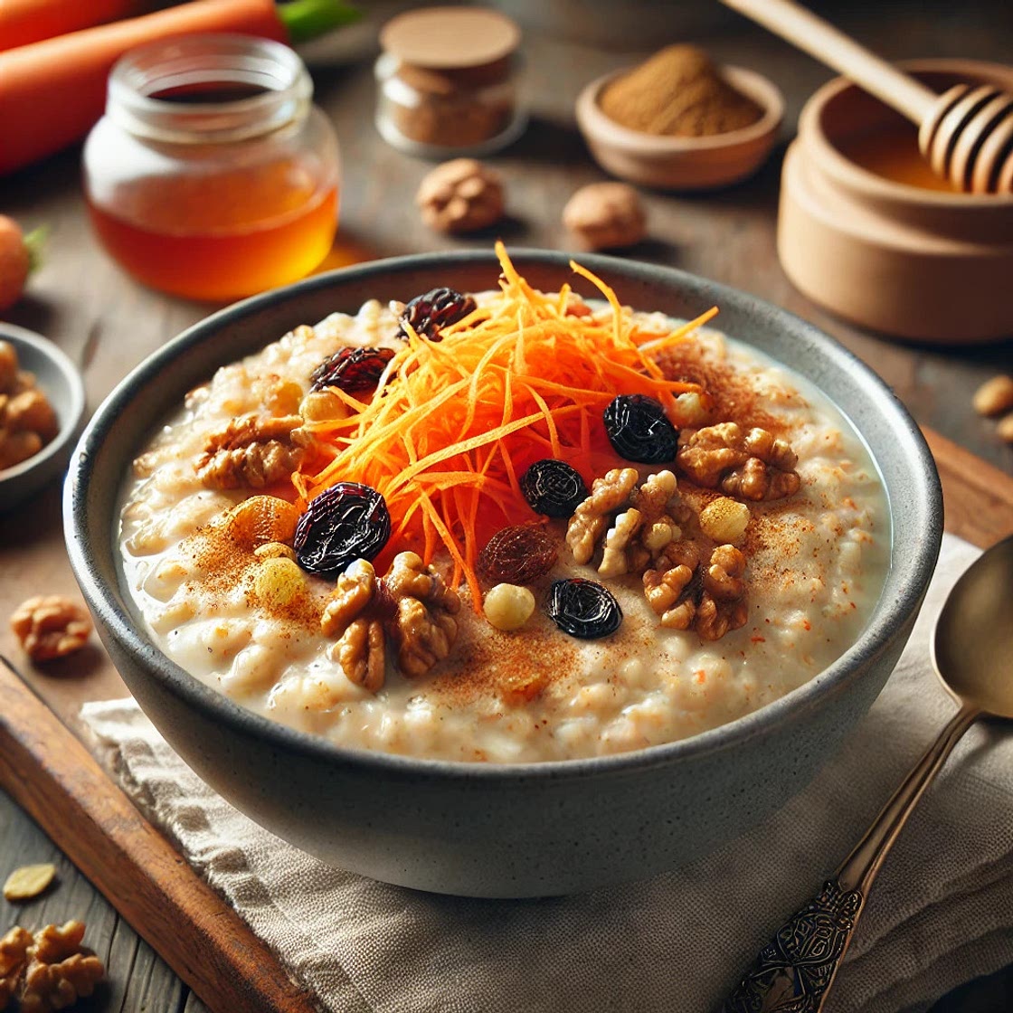 Porridge carrot cake