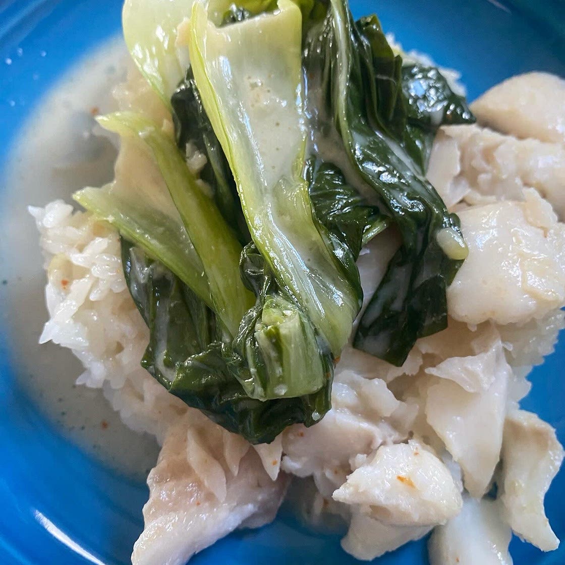 Coconut-Poached Fish With Bok Choy