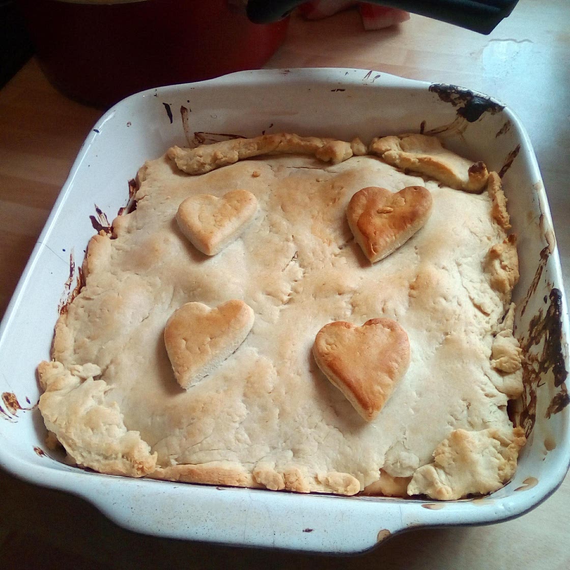 Chicken and bacon pie