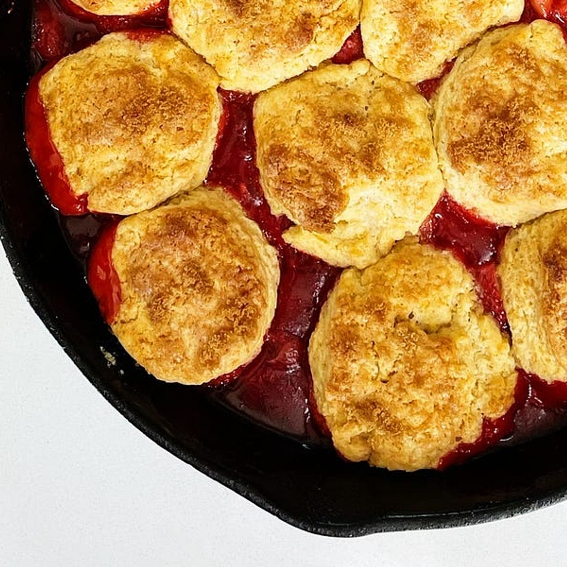 it’s a shortcake, it’s a cobbler, it’s a strawberry shortcake co