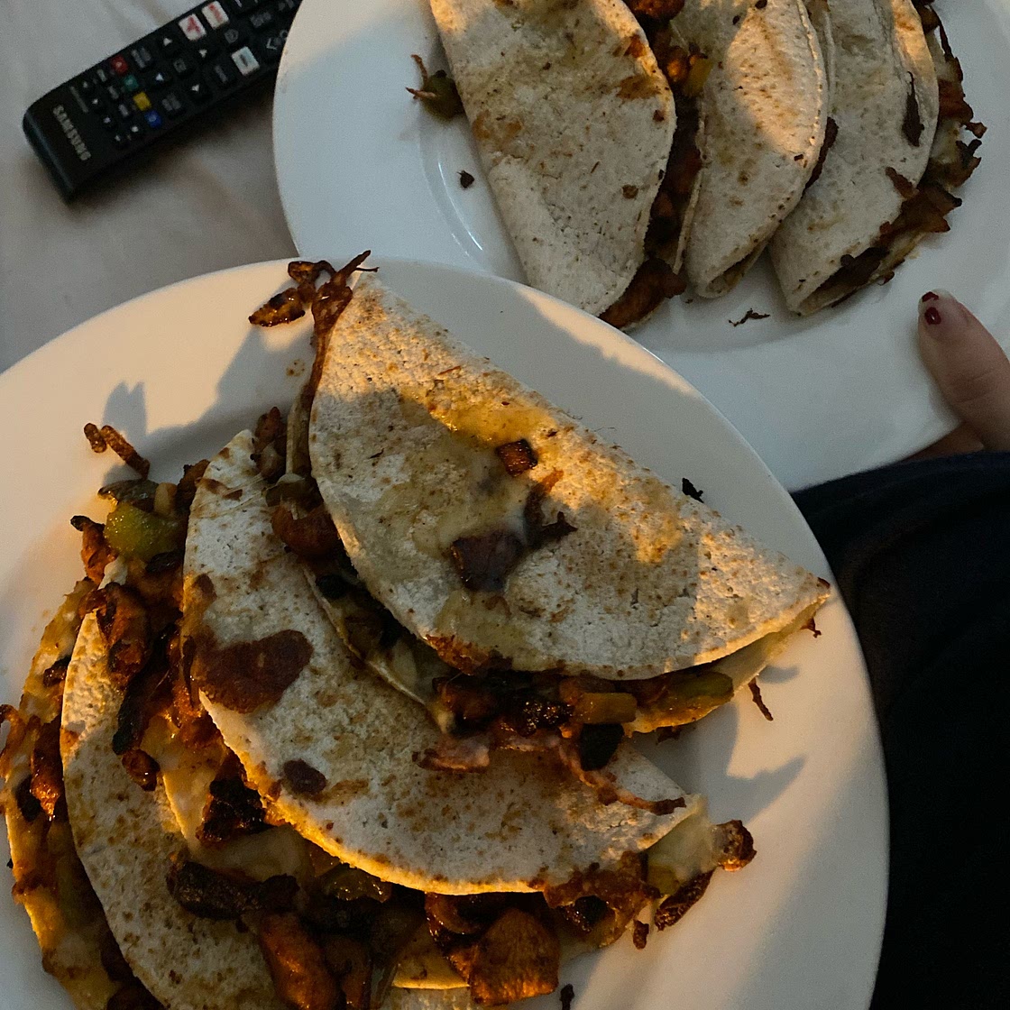 Chicken quesadillas