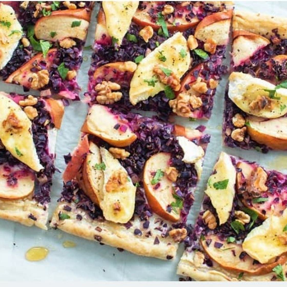 Rode kool plaattaart