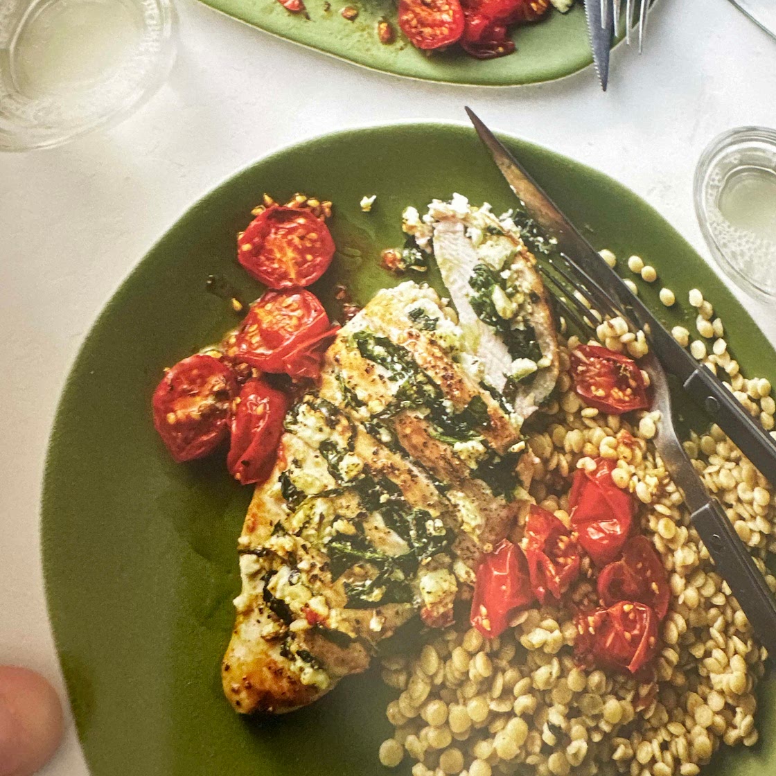 Hasselback Feta Chicken Bake
