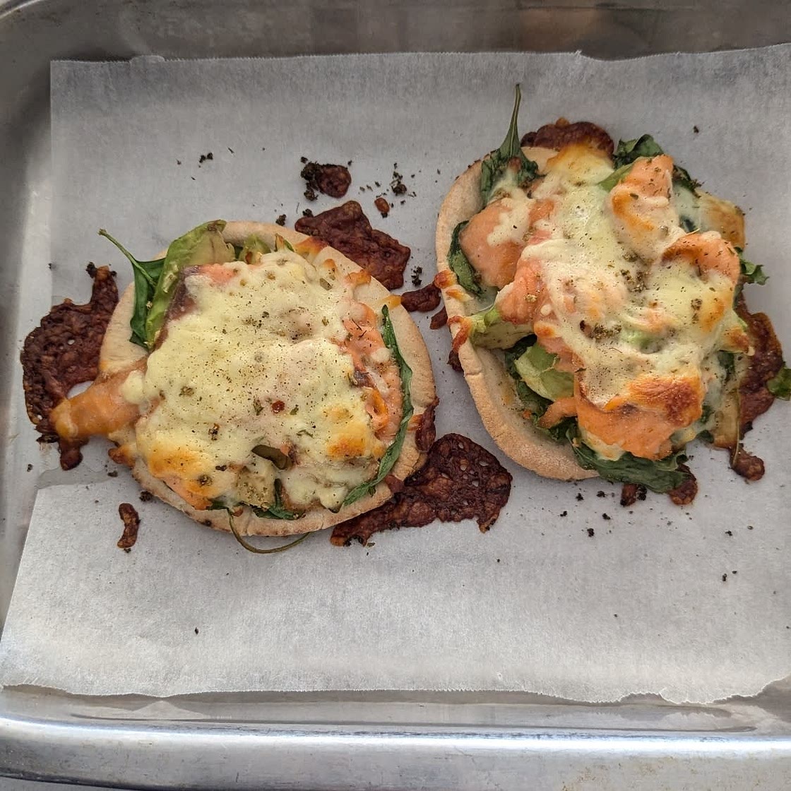 Gluten Free Salmon and Avocado Open Melt