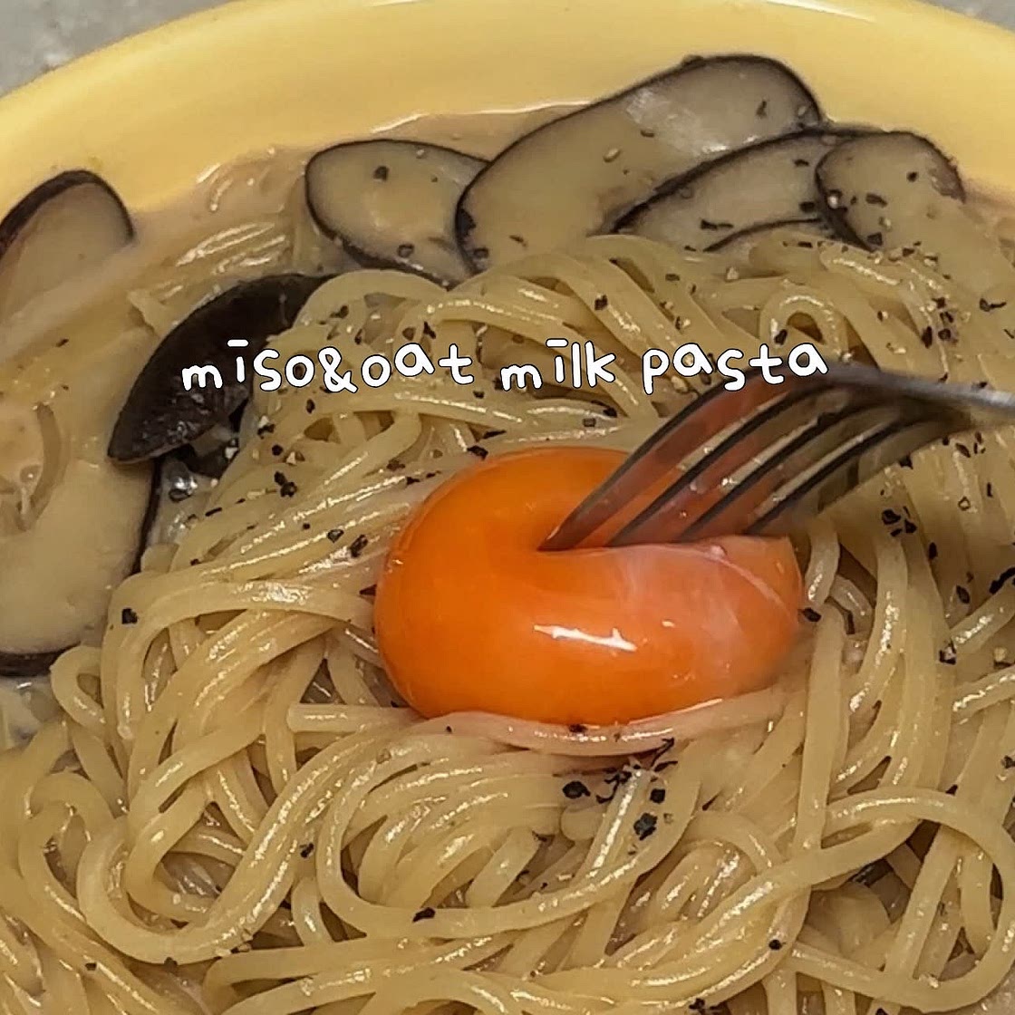 Miso&oat milk pasta