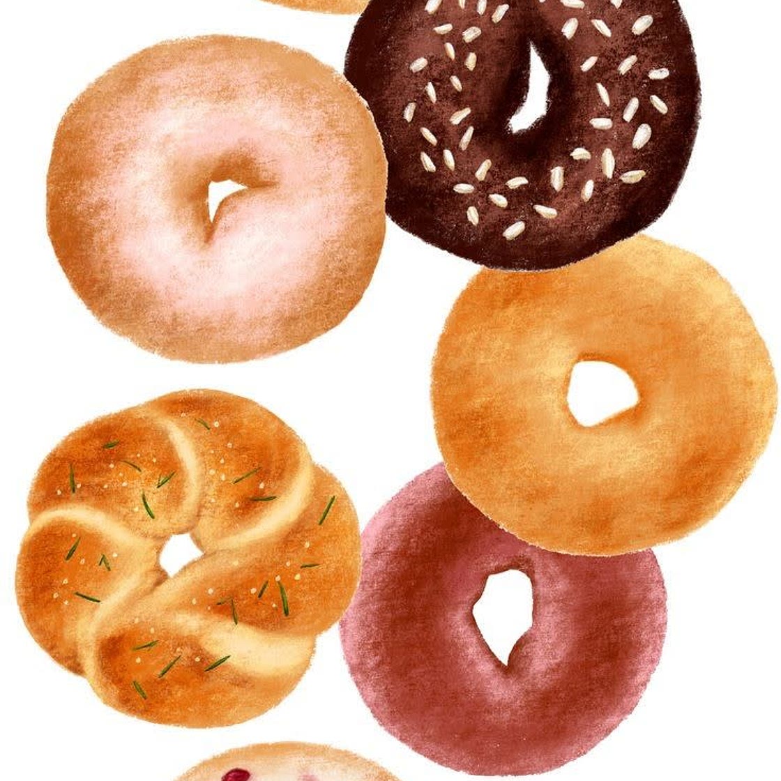 Egg Bagel & Tea