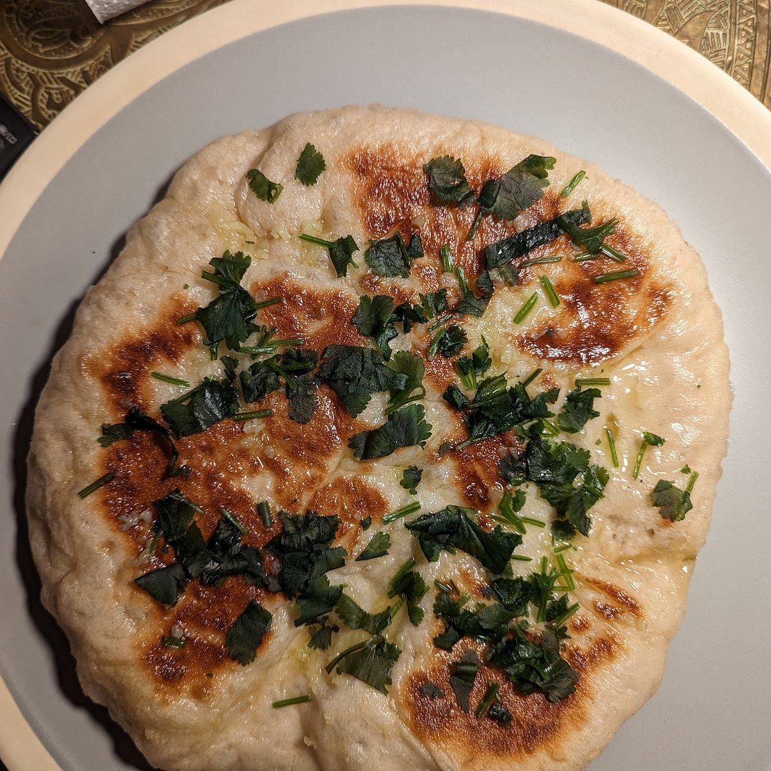 Garlic and Coriander Naan