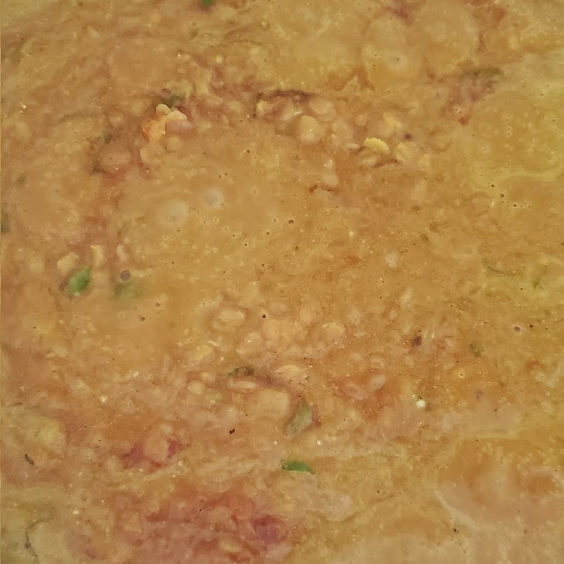 Dahl de lentilles corail au curry et lait de coco