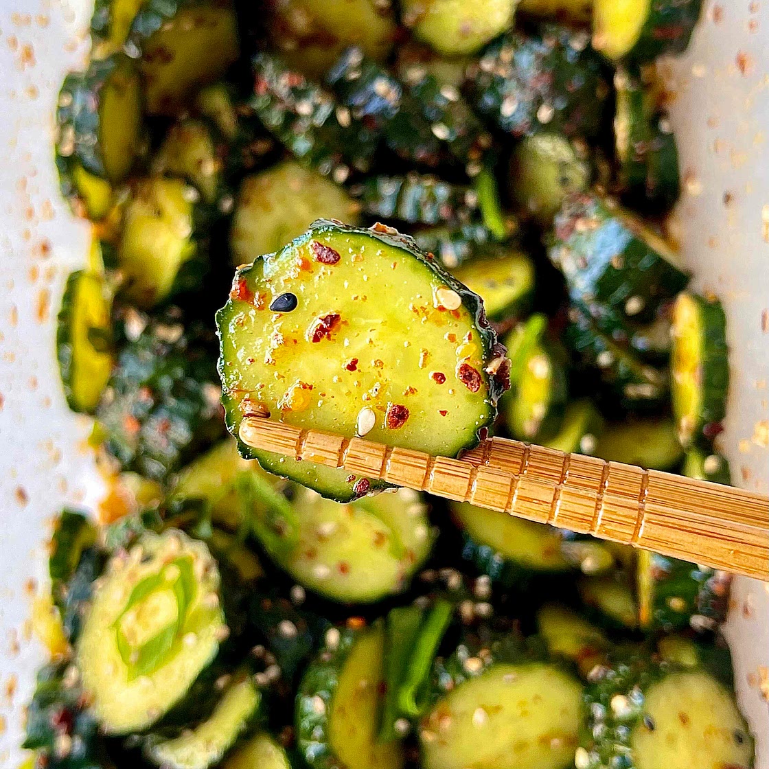 Spicy Asian Cucumber Salad 