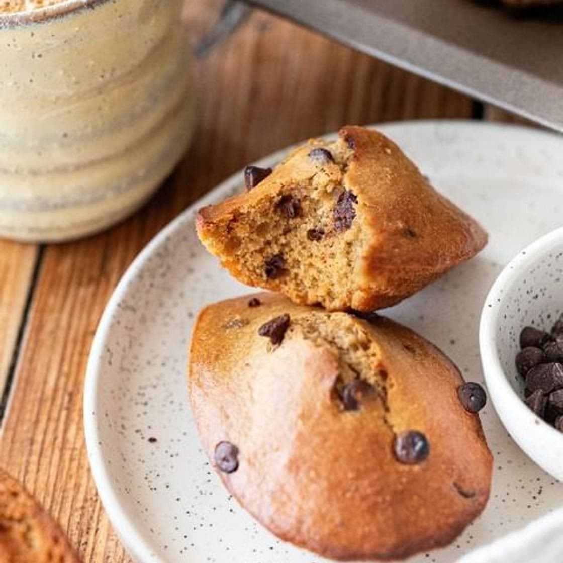 Madeleines pois chiche noisette