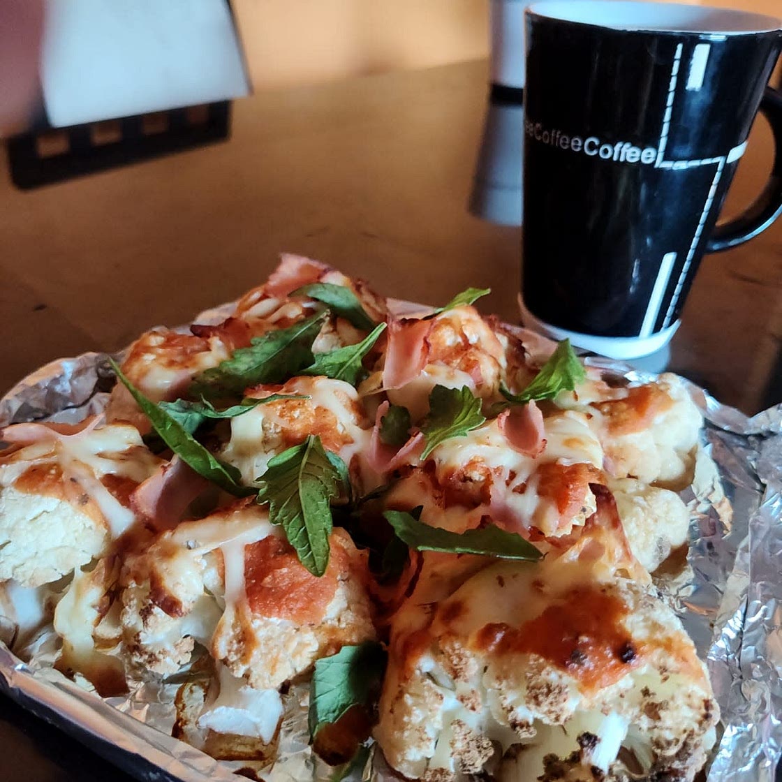 🍕🥦🧀 Pizza de coliflor más fácil que nunca! 🤩🤩