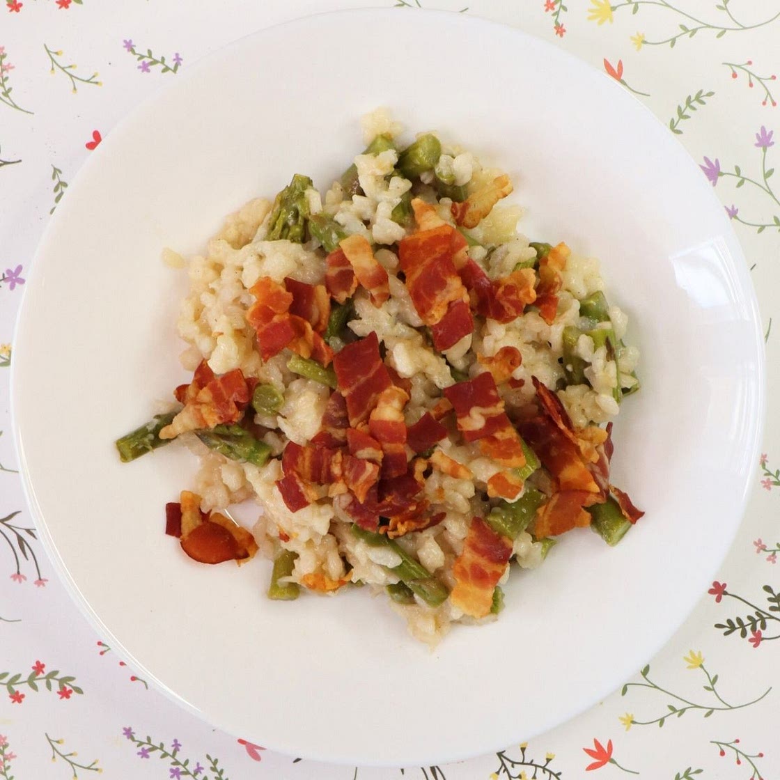 Asparagus Pancetta Risotto
