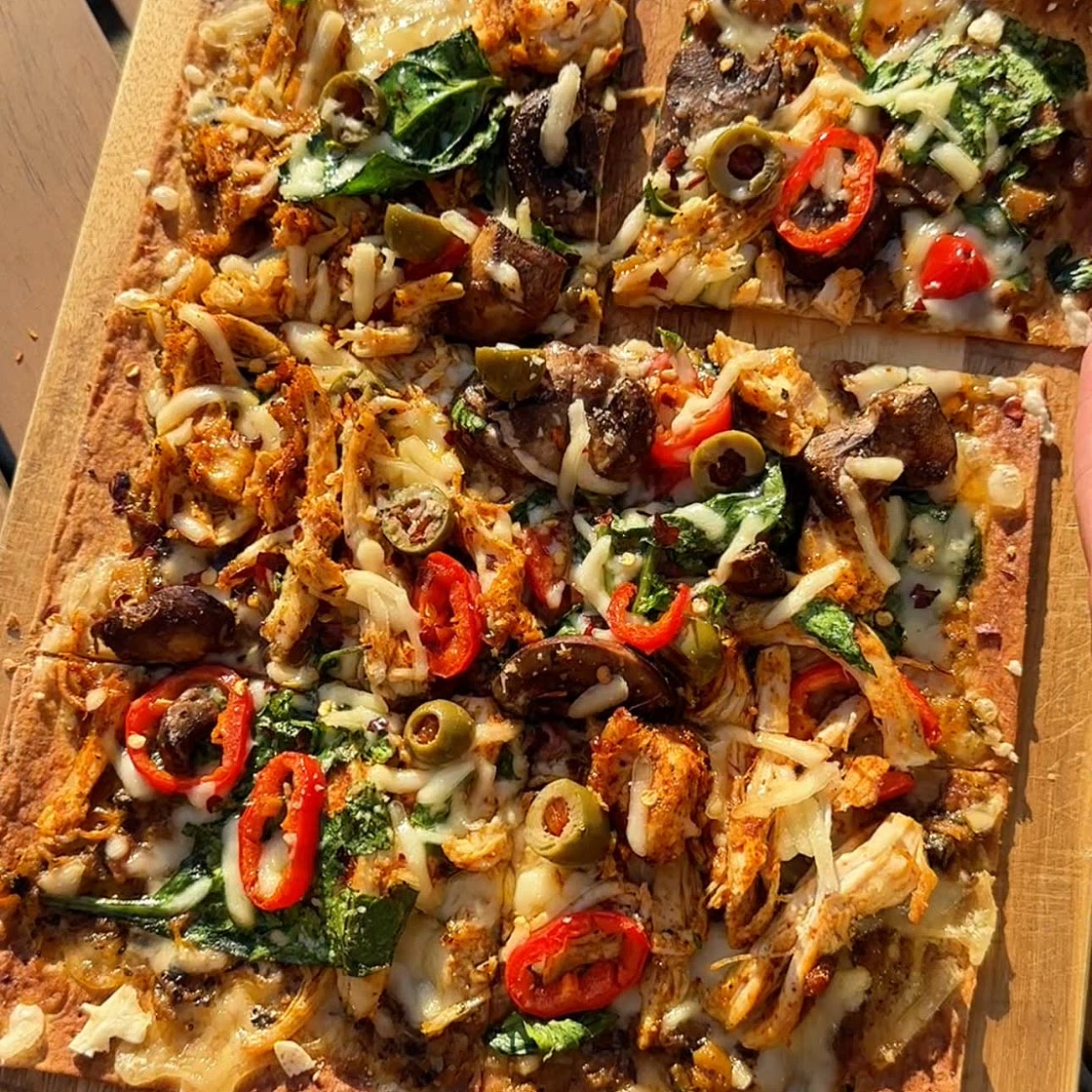 Dairy Free Lavash Protein Pizza