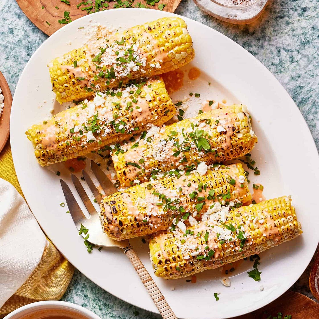 Easy Grilled Bang Bang Corn