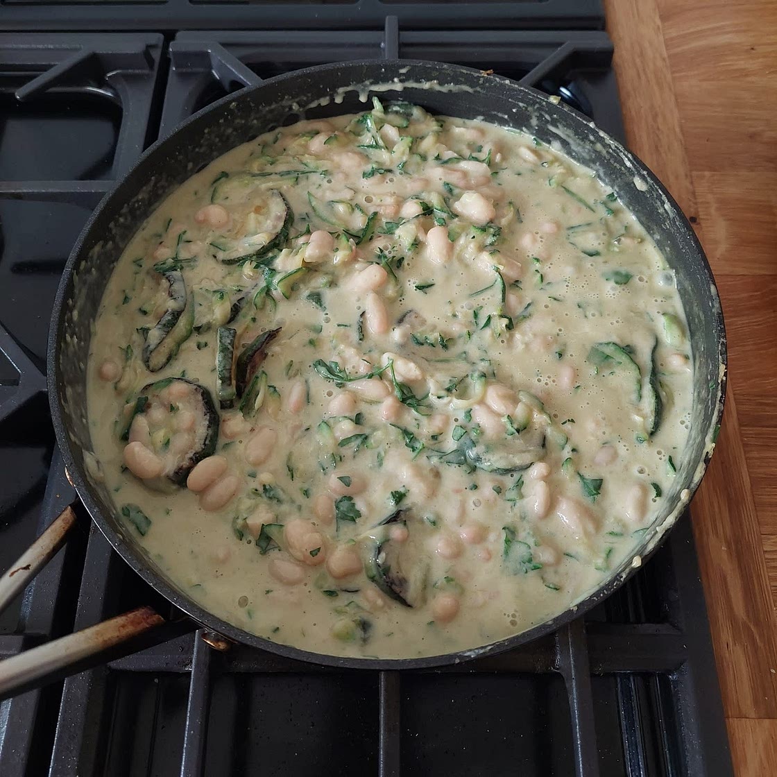 Creamy Courgette Bean-Otto