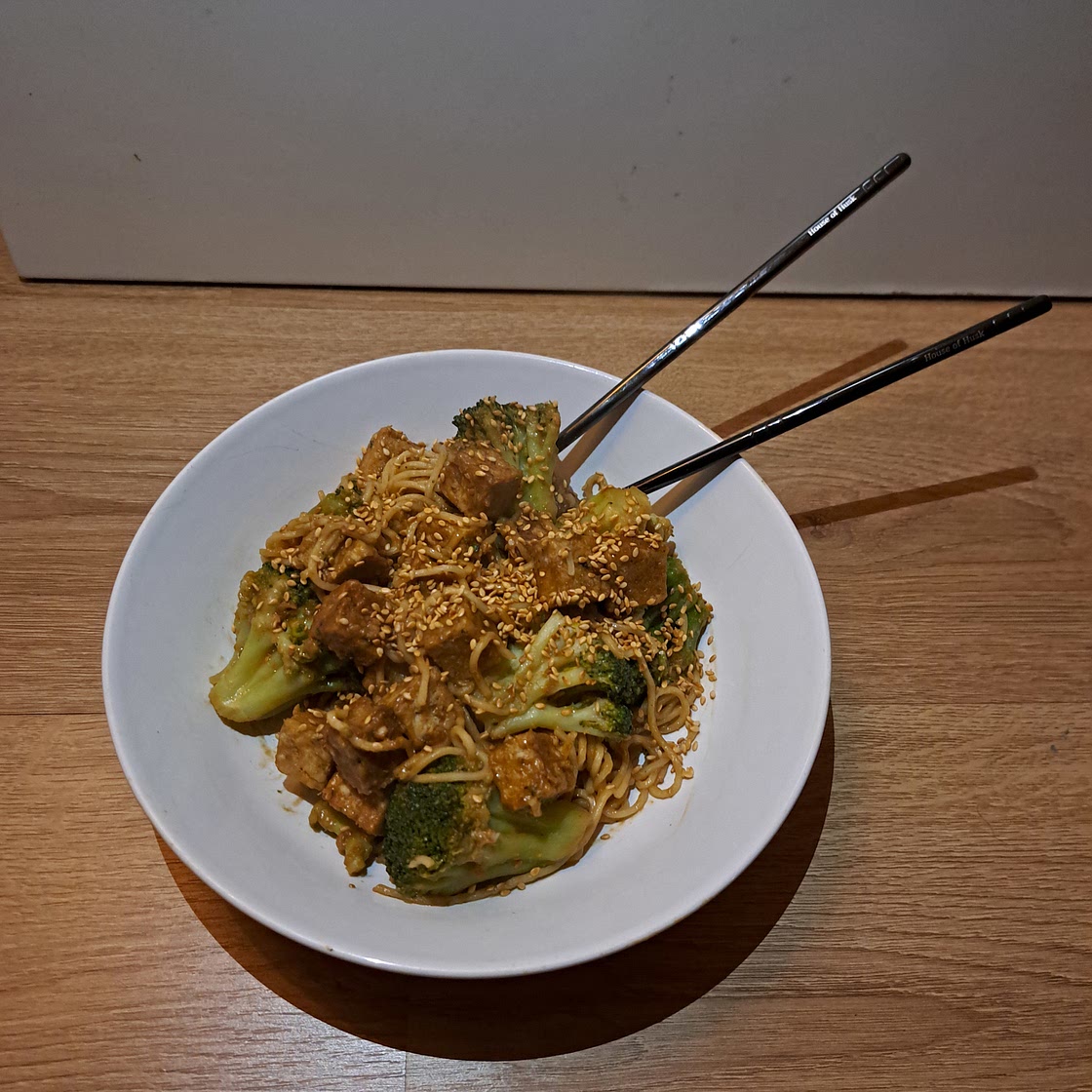 Sesame Tofu and Broccoli