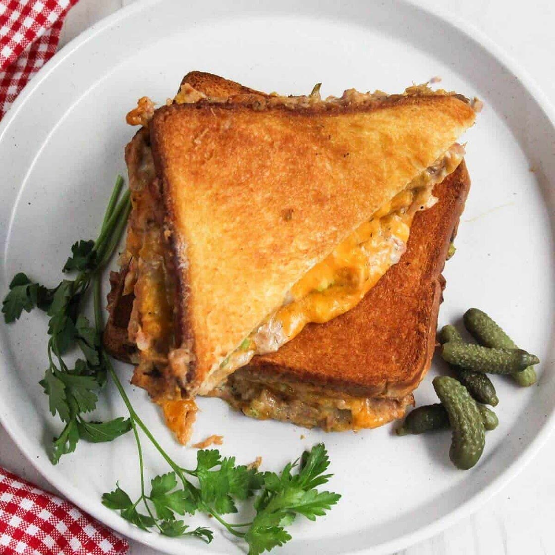 Air Fryer Tuna Melt