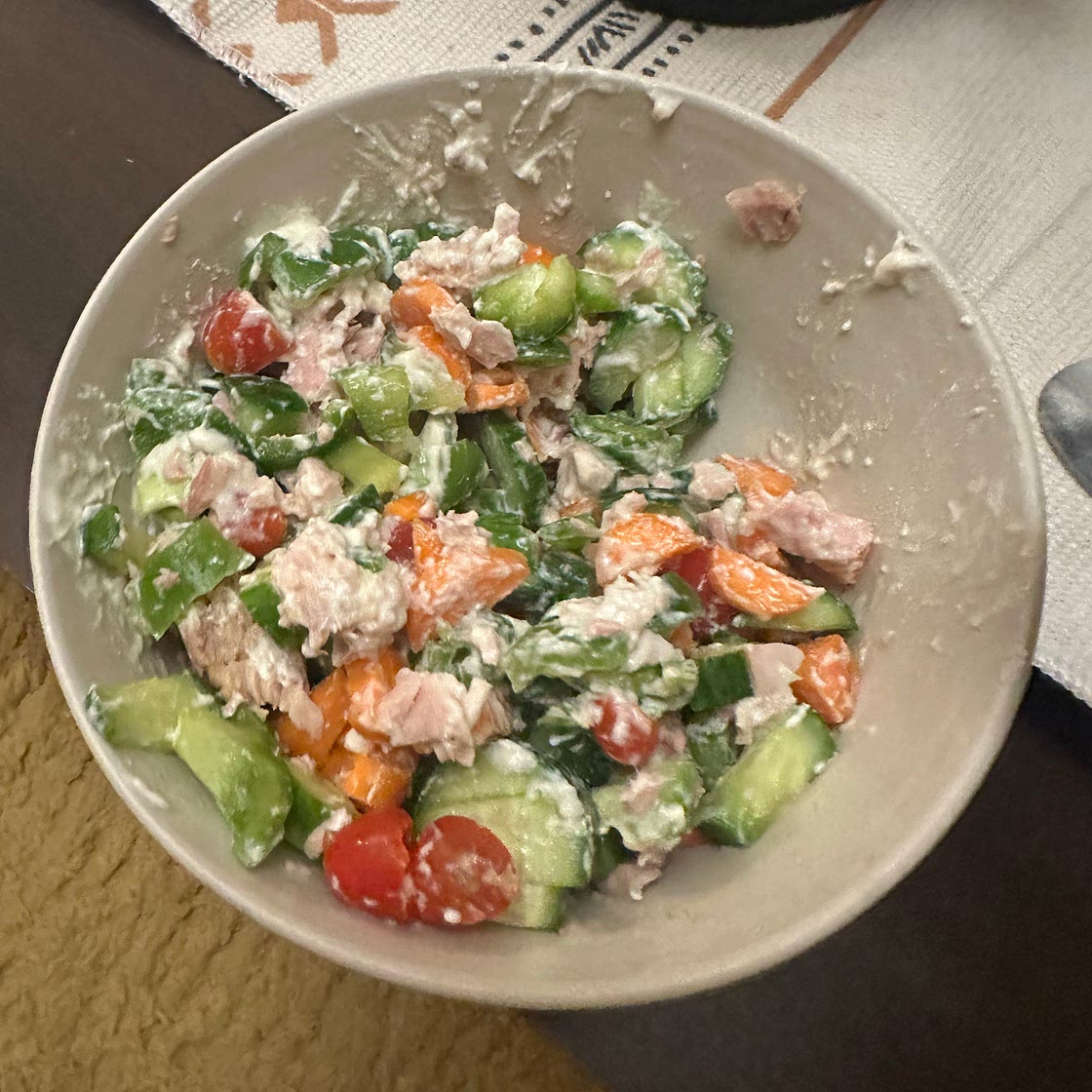 Tuna mayo salad