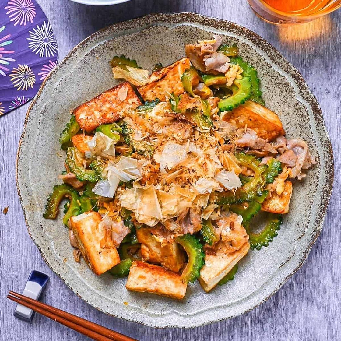 Goya Champuru (Okinawan Bitter Melon Stir Fry)