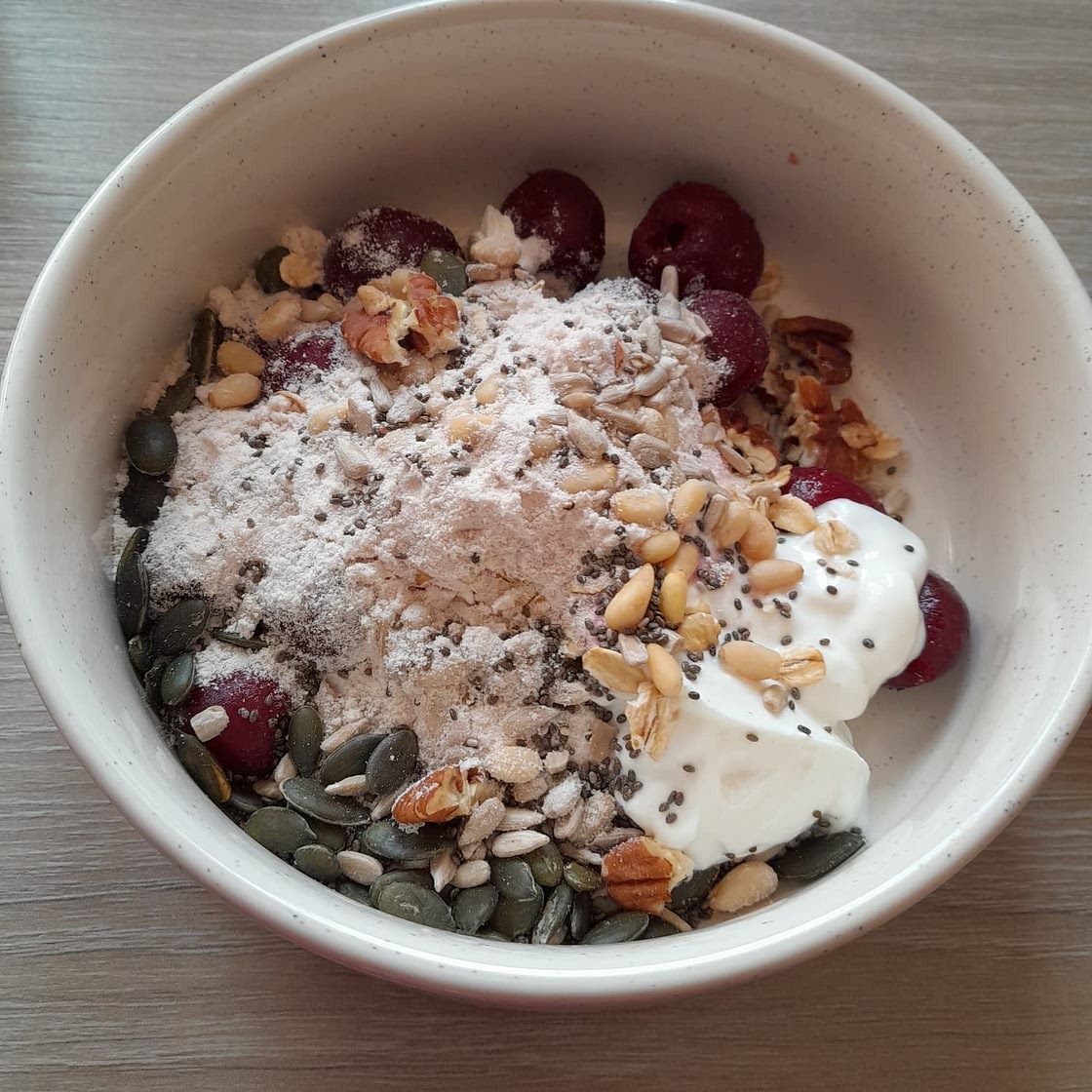 Yogurt fruit etc
