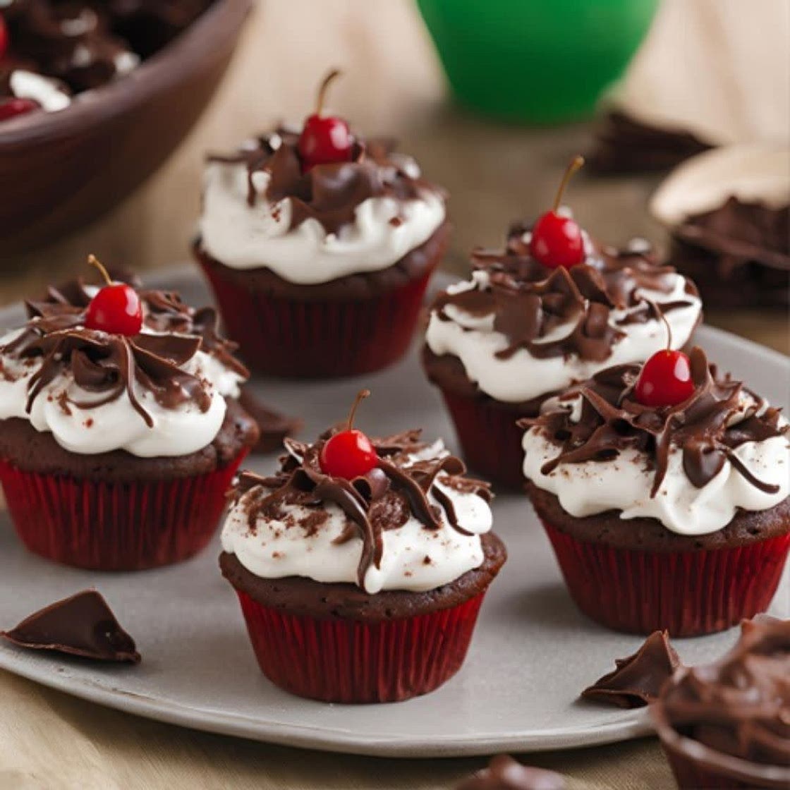 Schwarzwälder Kirsch Cupcakes