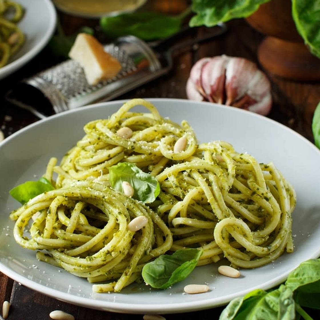 Nudeln mit Pesto