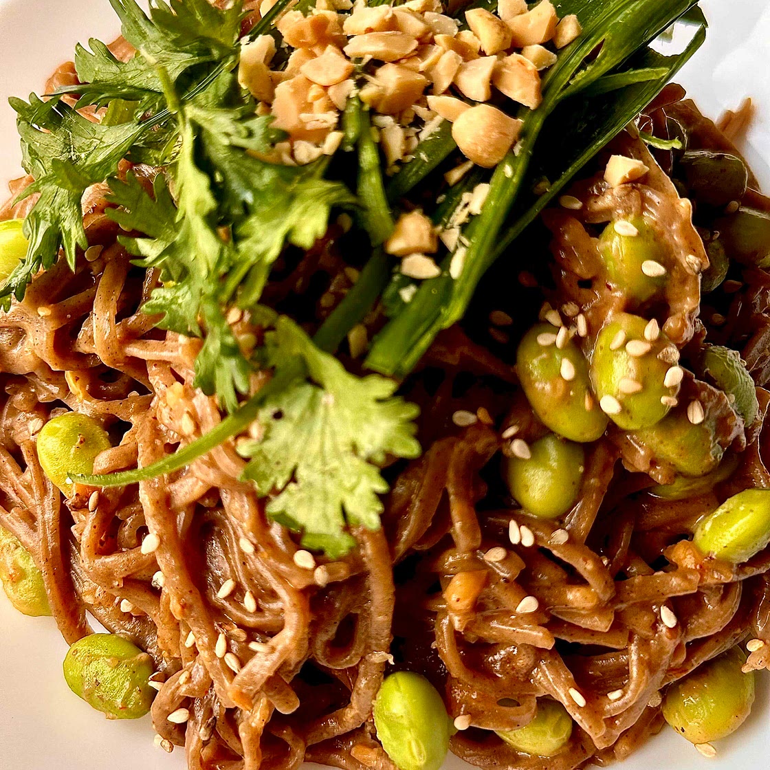 Spicy Peanut Soba Noodles 