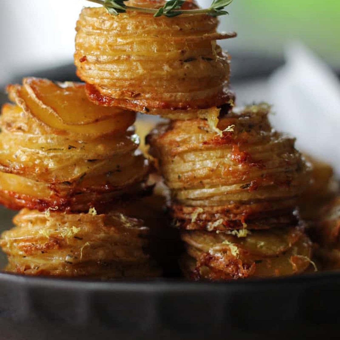 Muffin Tin Potato Stacks