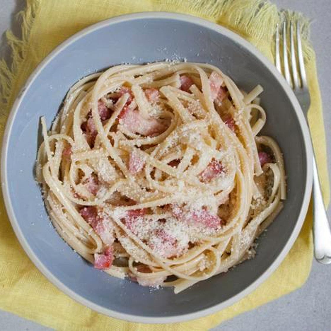 Microwave carbonara