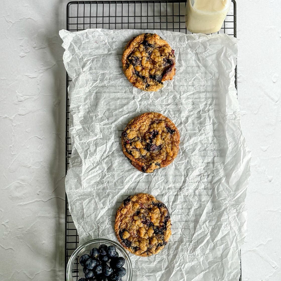 89 Calorie Blueberry Muffin Cookies