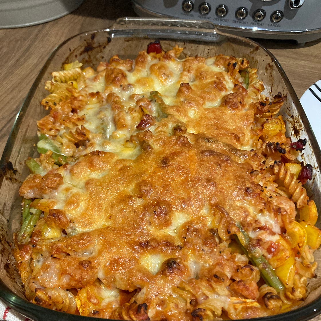 Veggie pasta bake