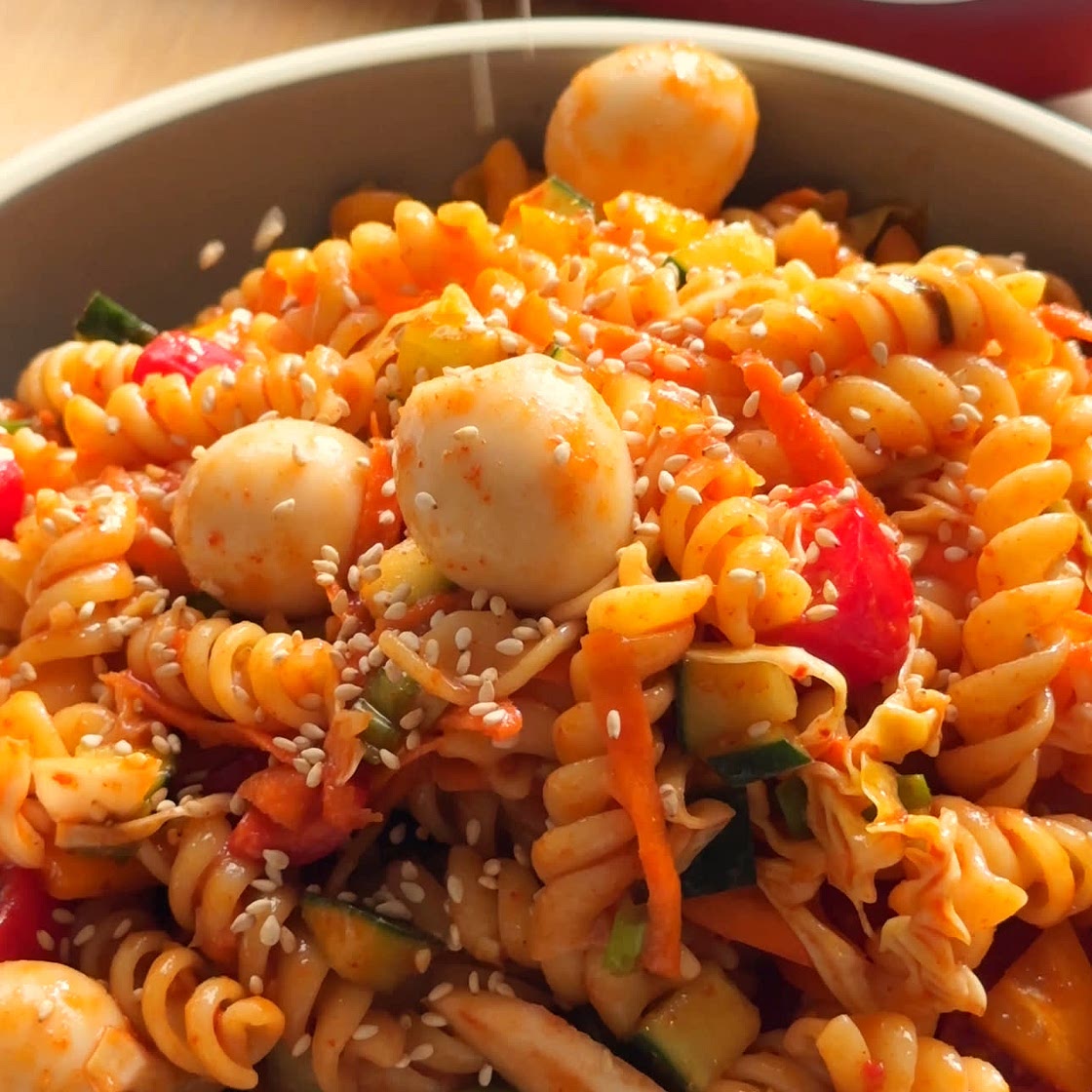 Korean Summer Pasta Salad
