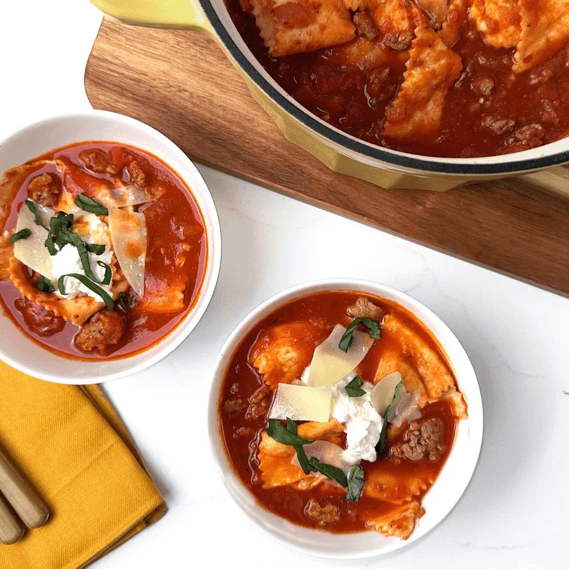 Egglife | lasagna soup