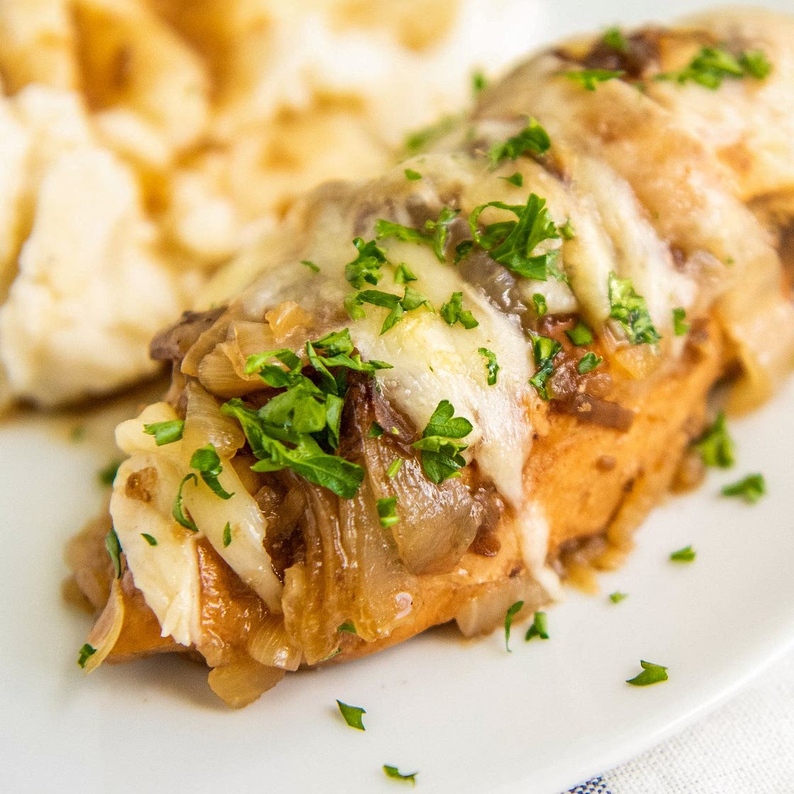 Crockpot French Onion Chicken