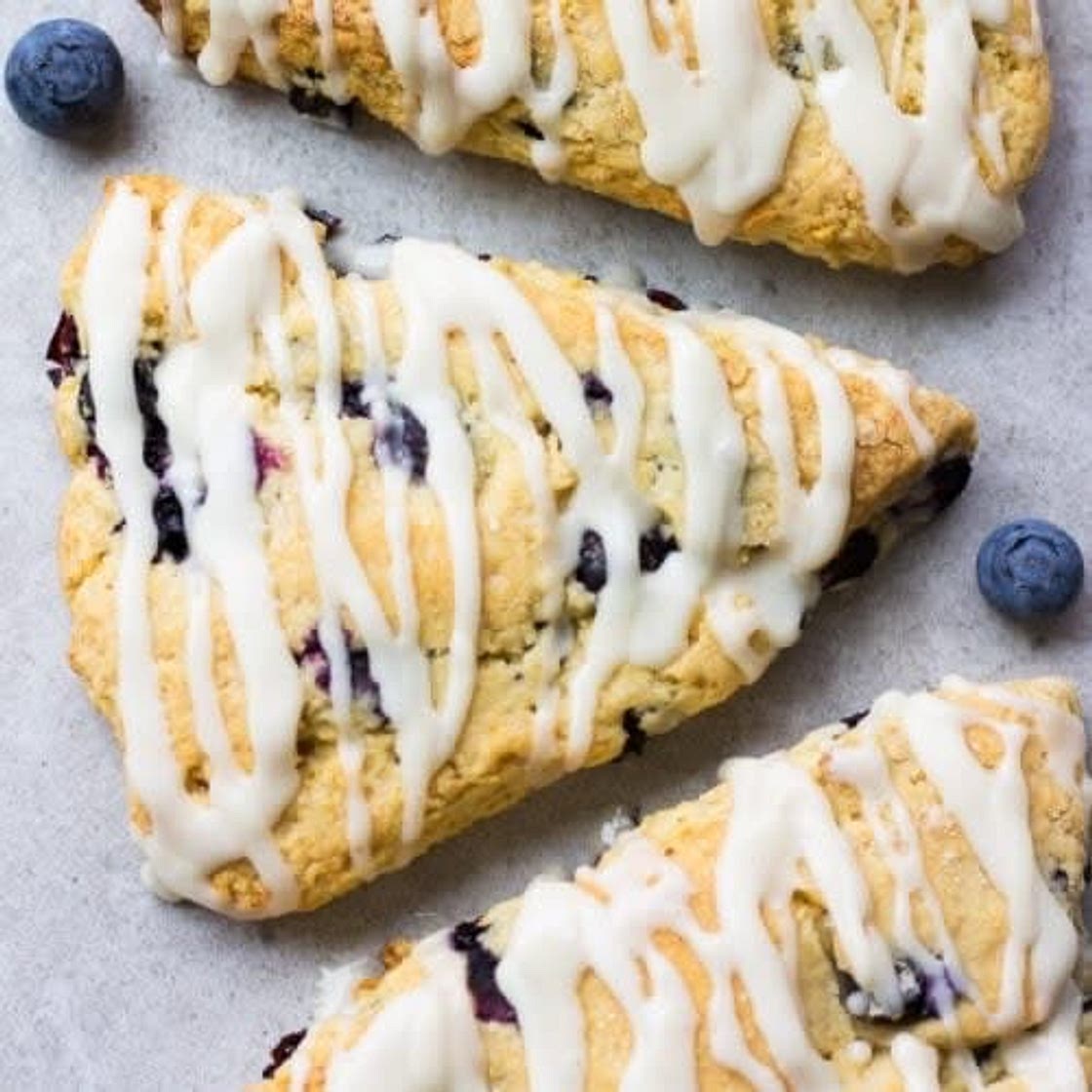 Vegan Blueberry Scones - Nora Cooks