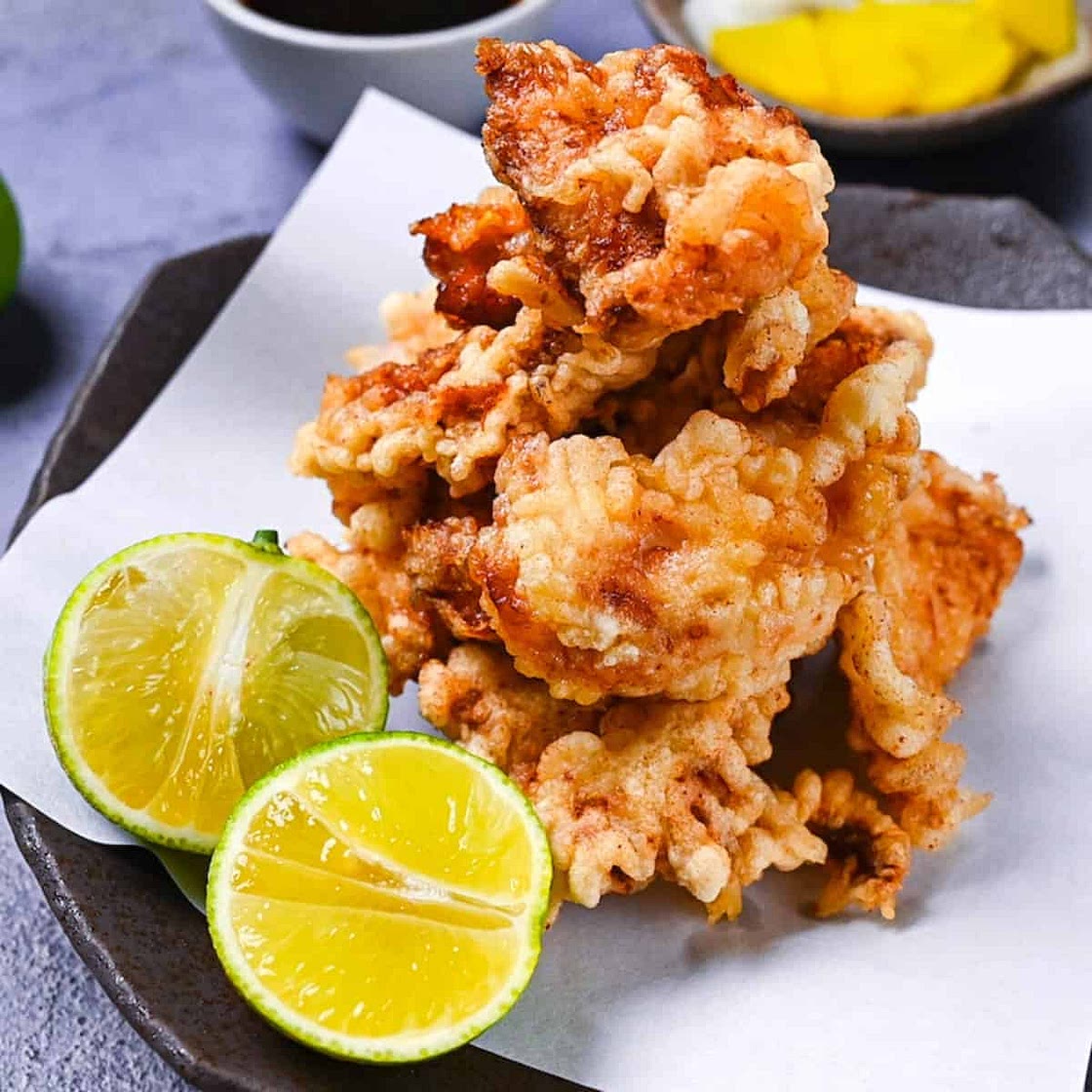Japanese Chicken Tempura (Oita Style Toriten)
