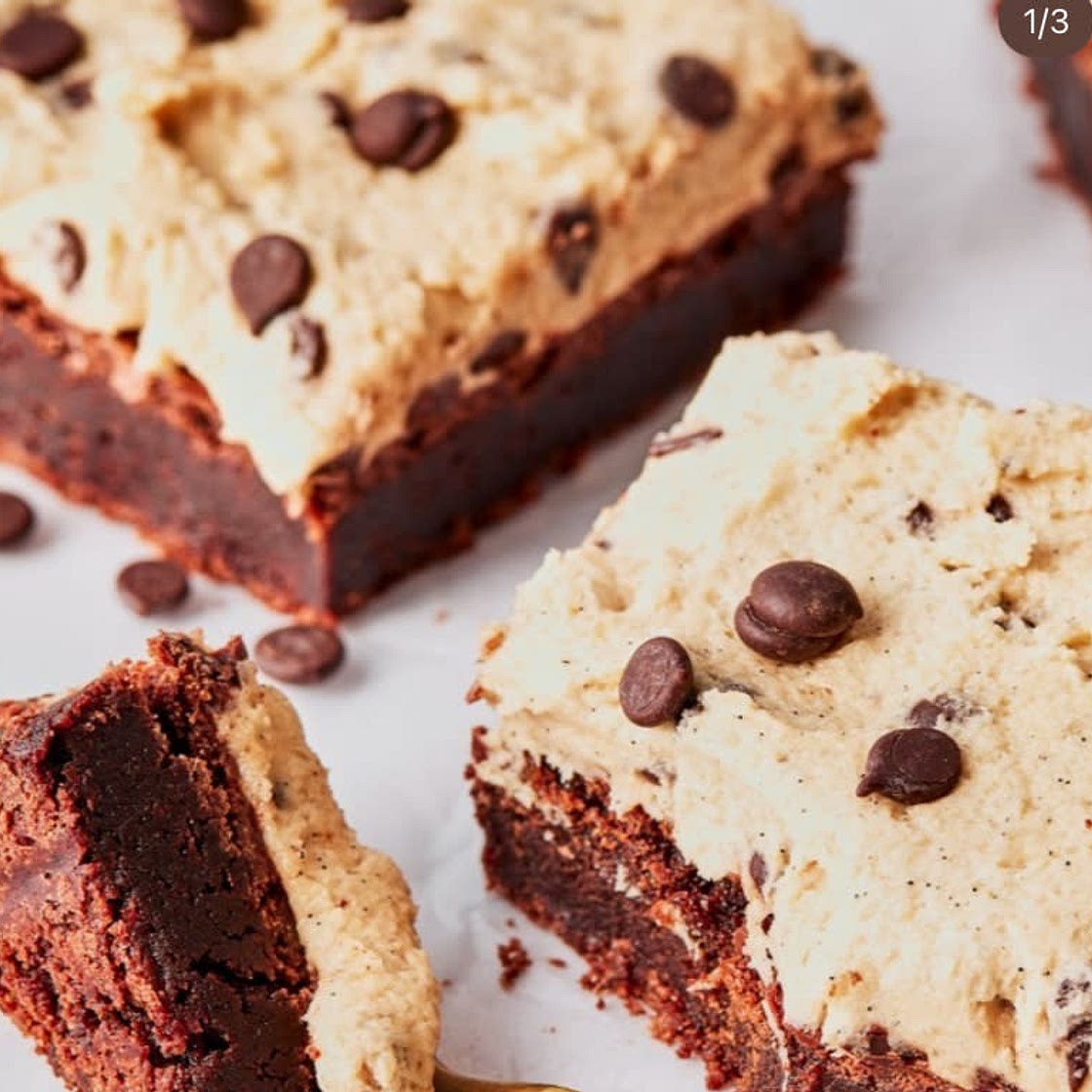 Cookie dough brownies 