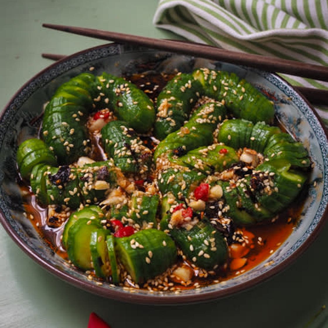 Spiral Cucumber Salad