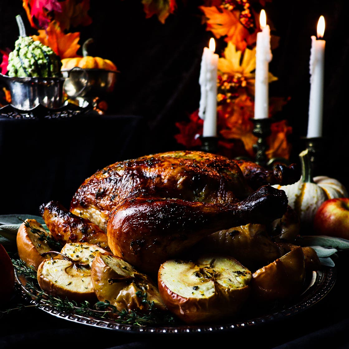 Cider Brined Roast Chicken