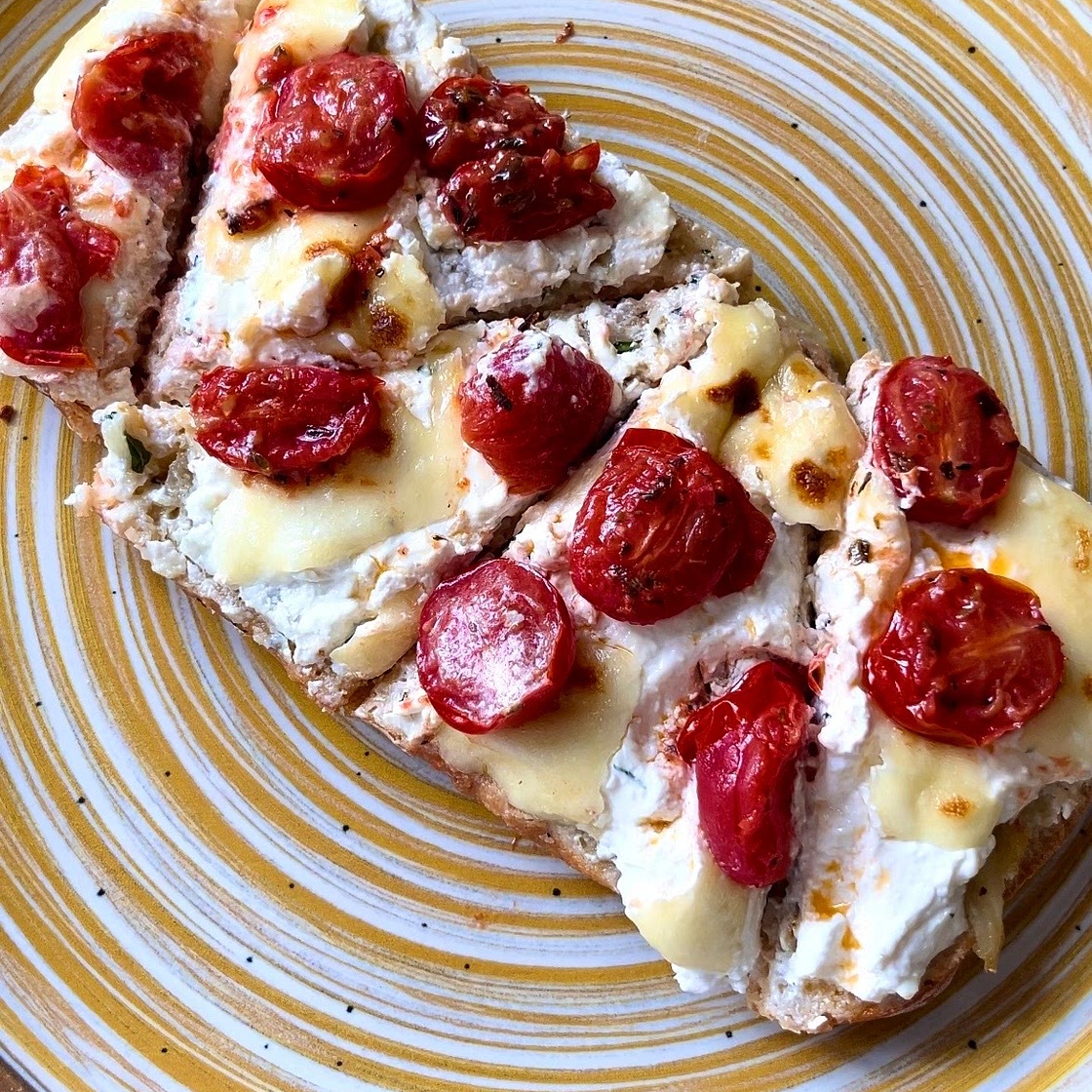 Crunchy and creamy ricotta ciabatta 