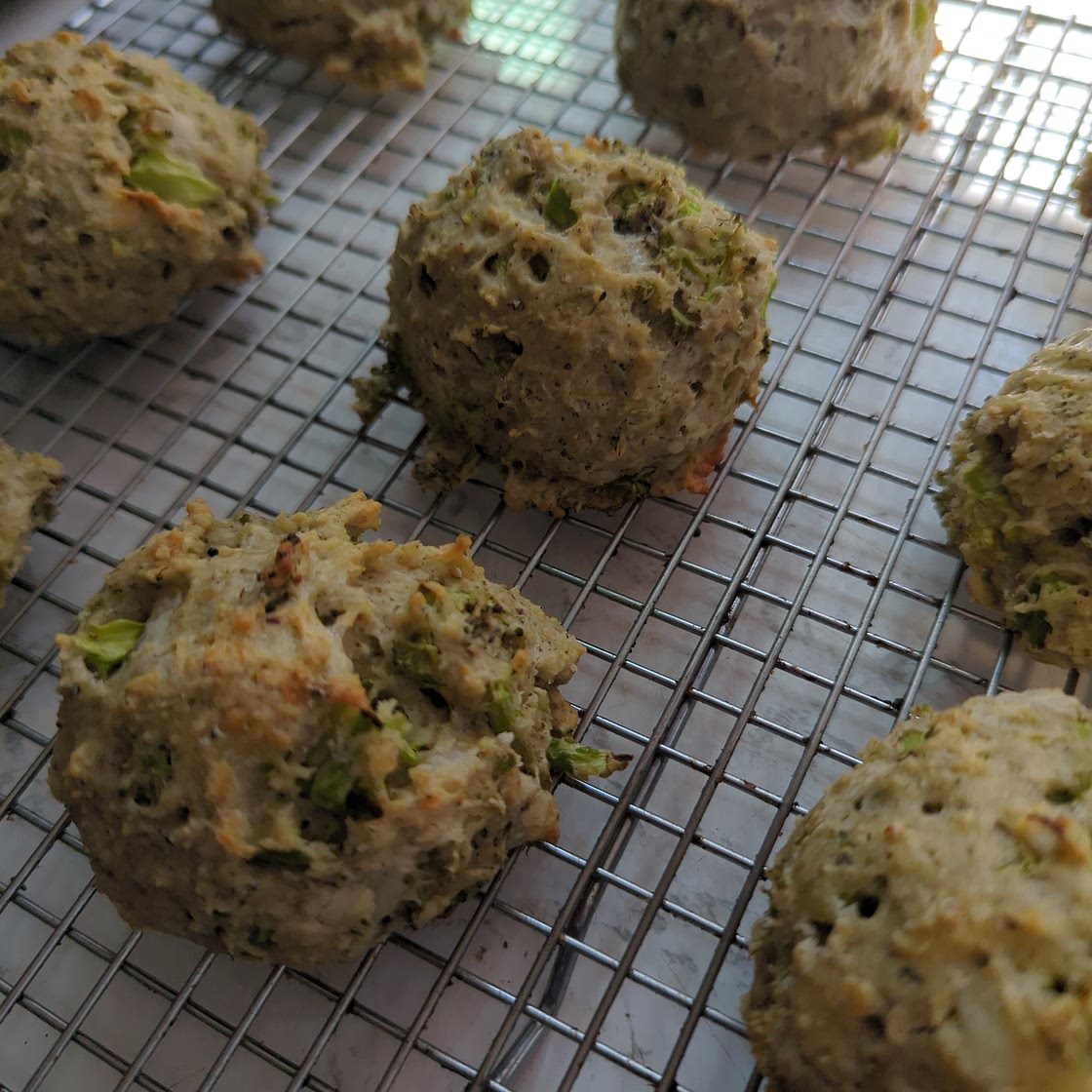 Broccoli Cheddar Drop Biscuits