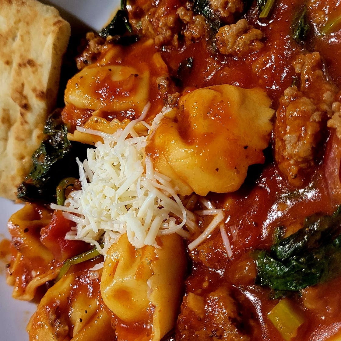 Italian Sausage Tortellini Skillet