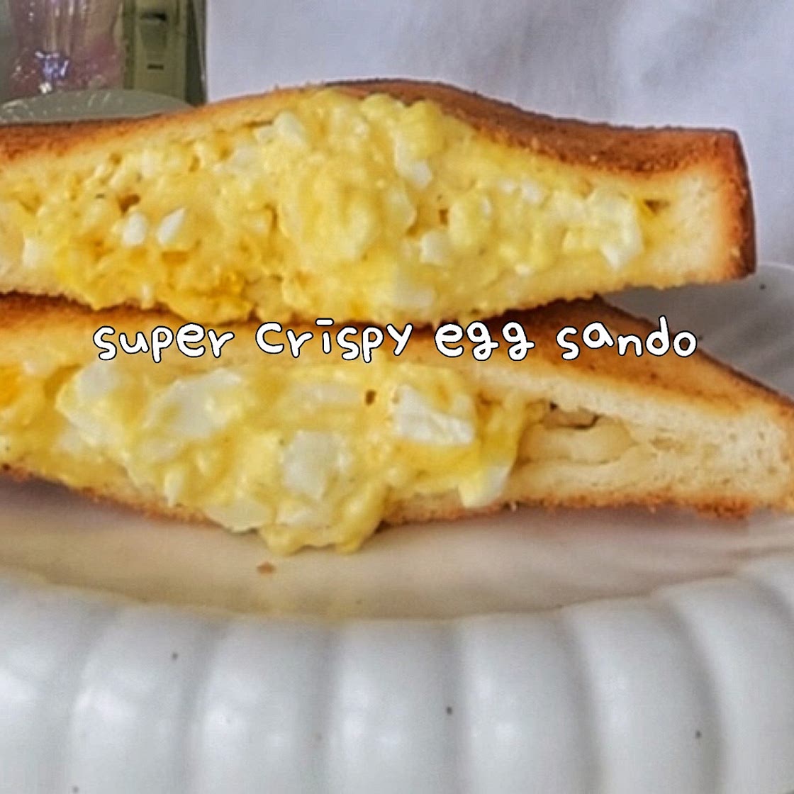 Super crispy egg sandwich