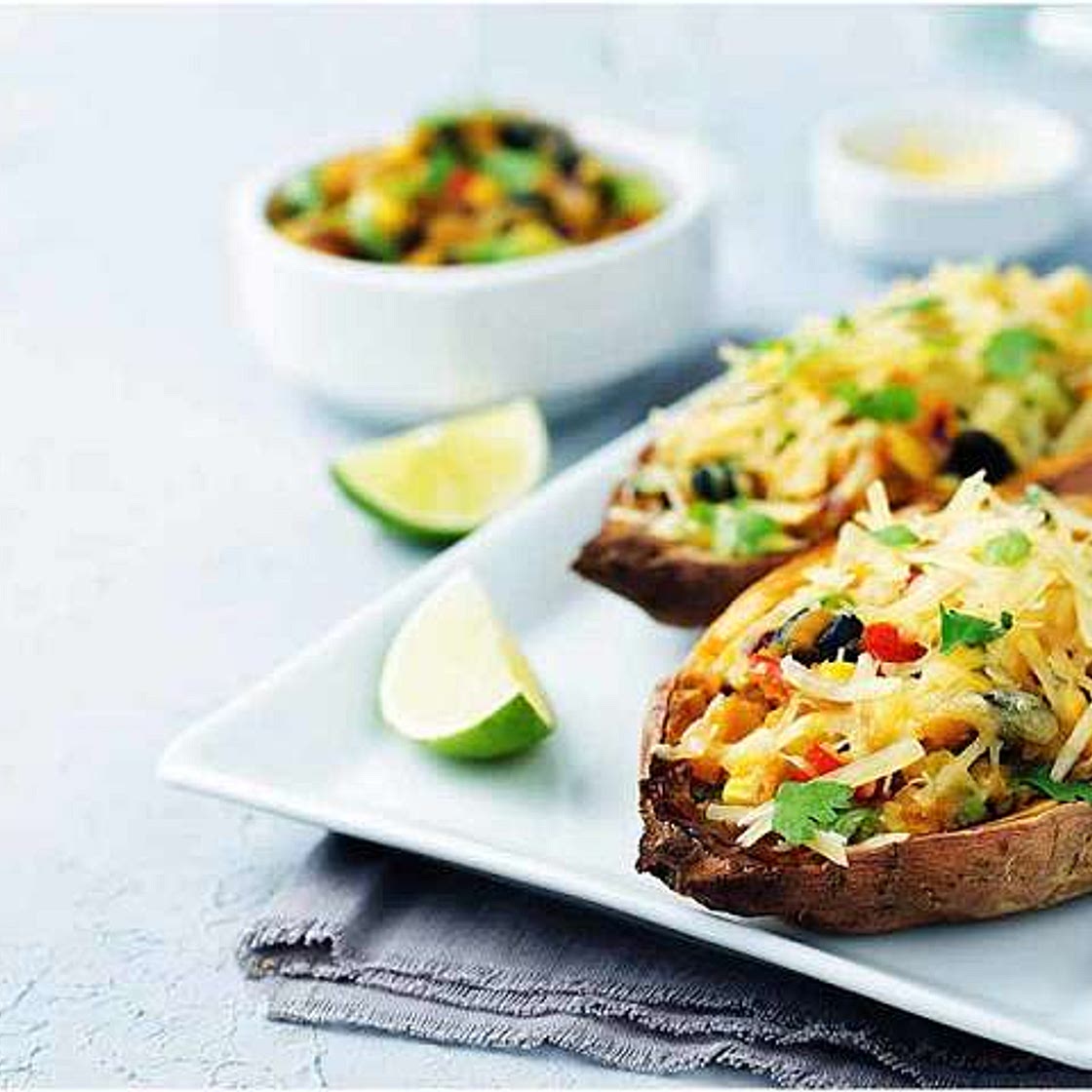 Southwest stuffed sweet potatoes