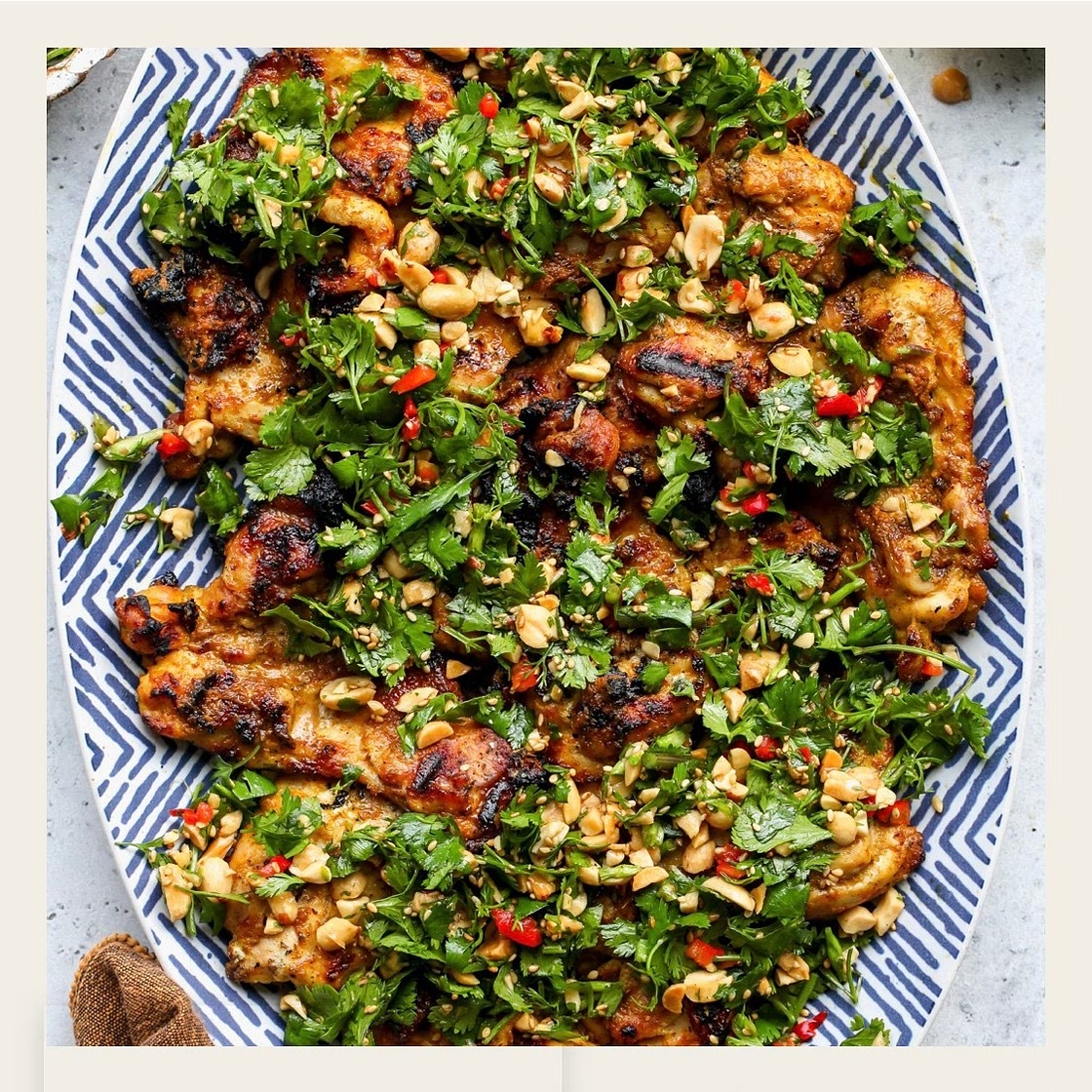 DOH - Curried Chicken Thighs and Peanut Salad