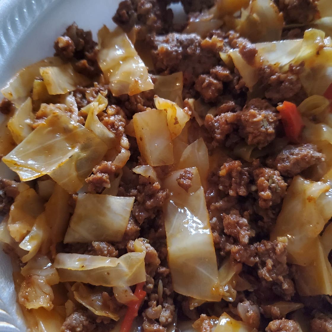 Cabbage Roll Skillet (Easy Keto Ground Beef Dinner Recipe)
