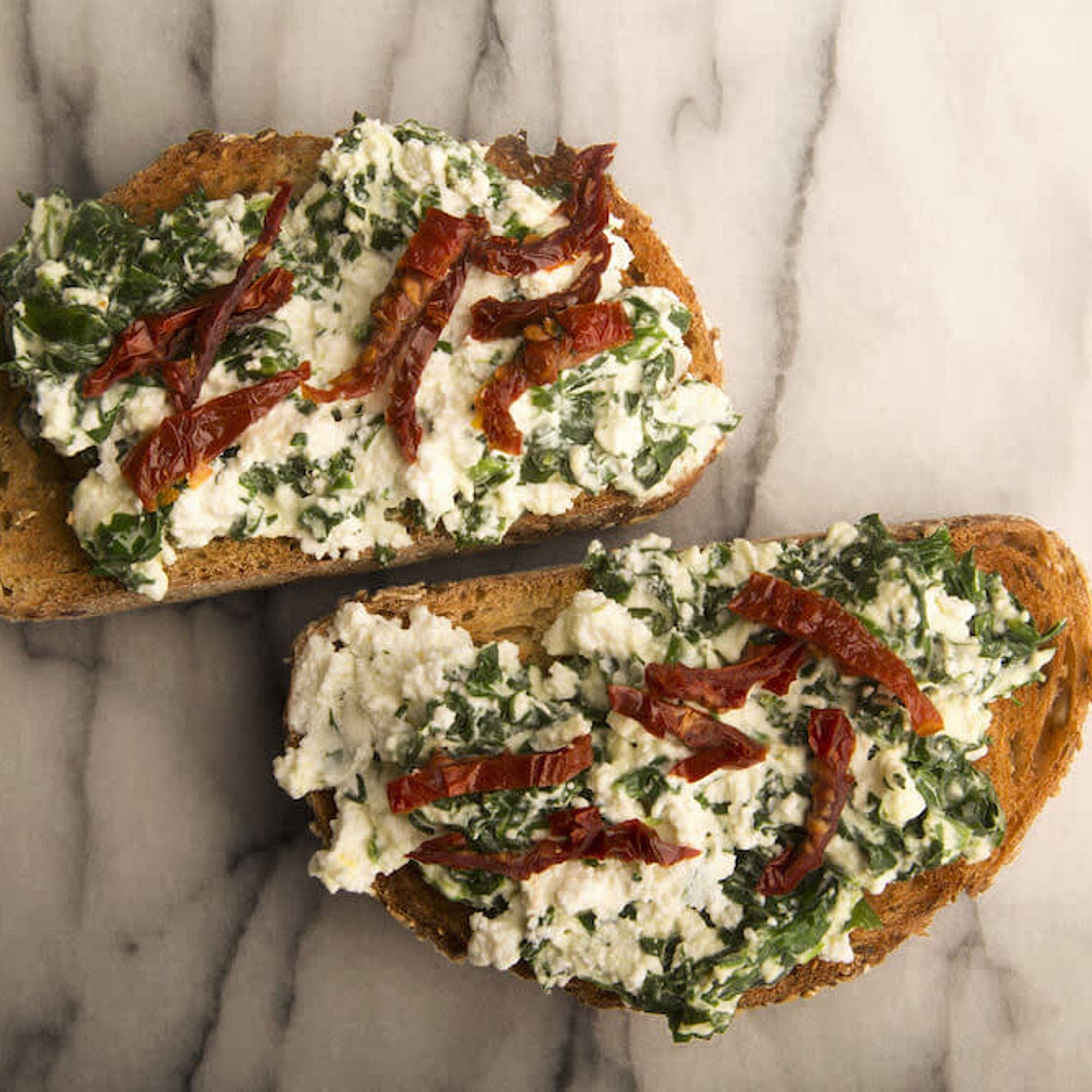 Ricotta Spinach Toast
