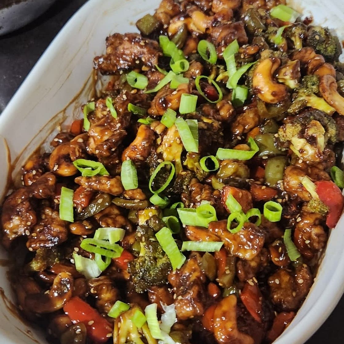 Cashew Chicken Sheet Pan Dinner Recipe