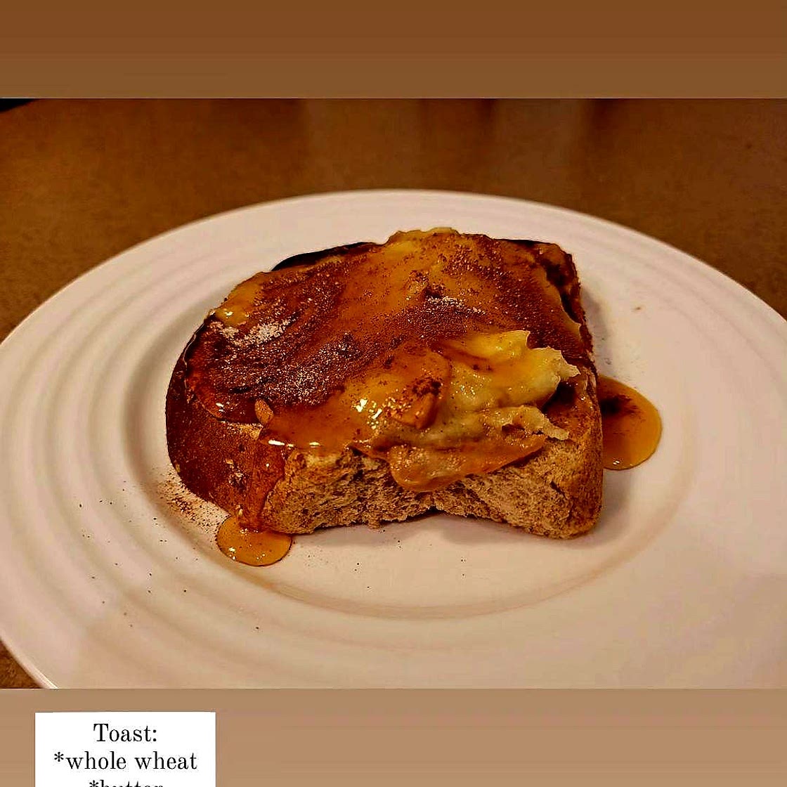 Cinnamon Toast w/Banana & Peanutbutter